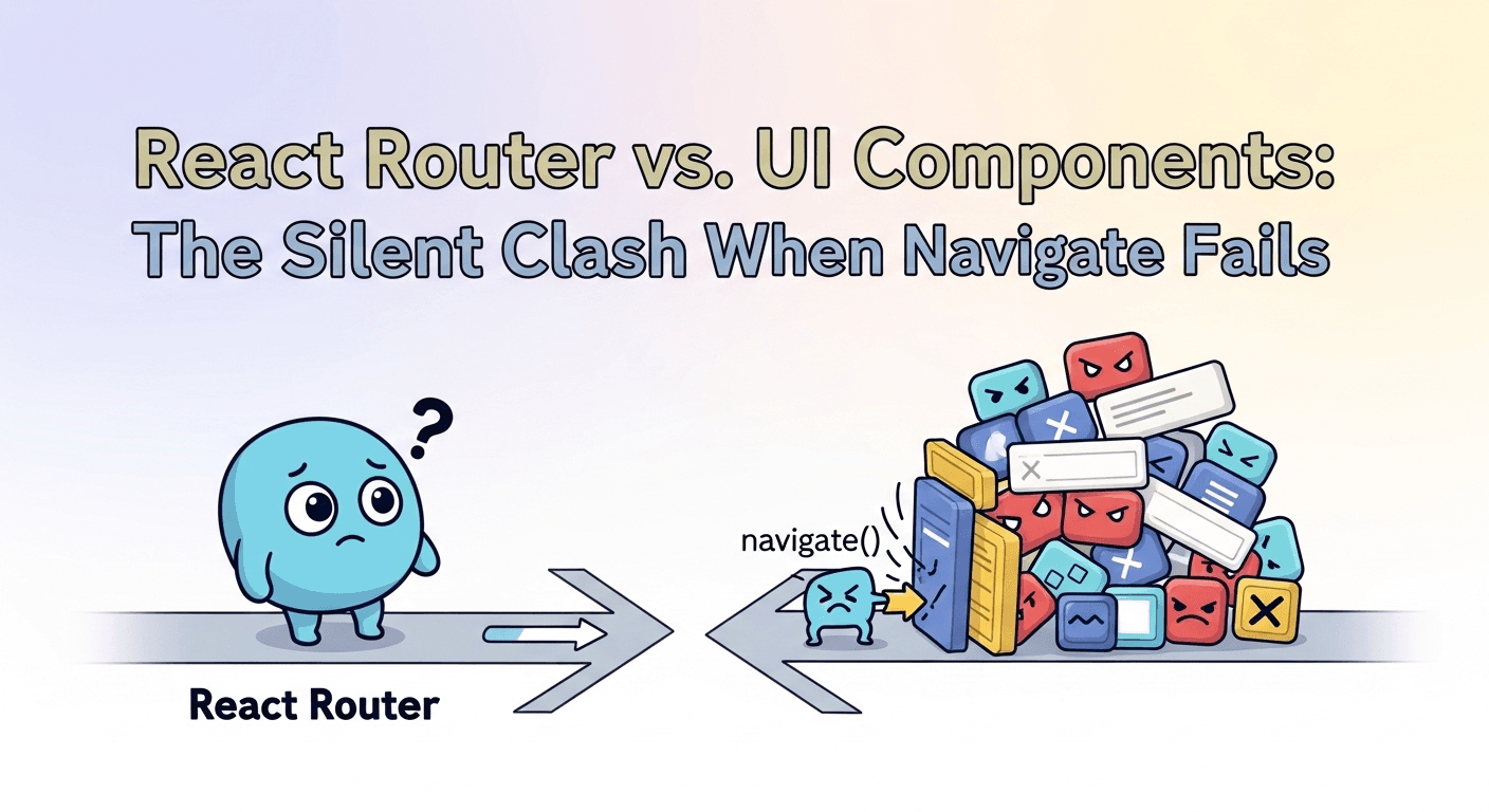 react-router와 UI 컴포넌트의 조용한 충돌