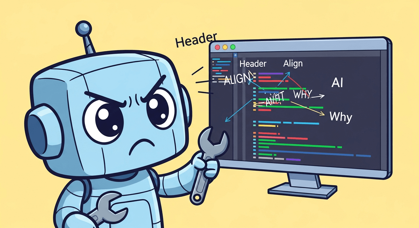 Ai는 왜 내 헤더 정렬을 못 맞췄을까?